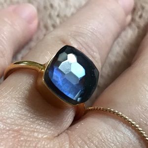 London blue topaz ring.